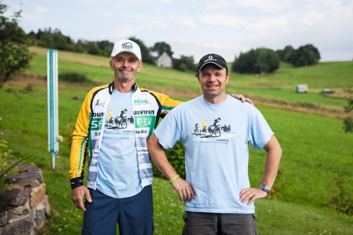   The makers: Günter Dietze (left) and his son Albrecht have been organising the race in their spare time since 1993.