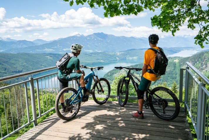   Perfektes Panorama, perfekte Trails. Der Millstätter See ist ein Paradies für E-Mountainbiker.