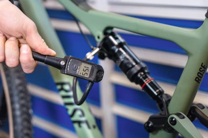 Small changes to the air pressure have a big effect on the suspension performance. 