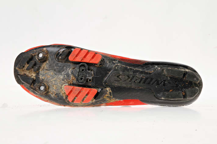 The profile of some race shoes may be sufficient for the walk from the front door to the garage, but off-road you'll be walking on them like high heels.