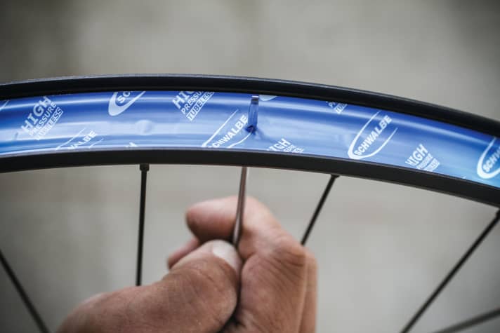 Finally, pierce the hole for the valve with a small screwdriver or knife.