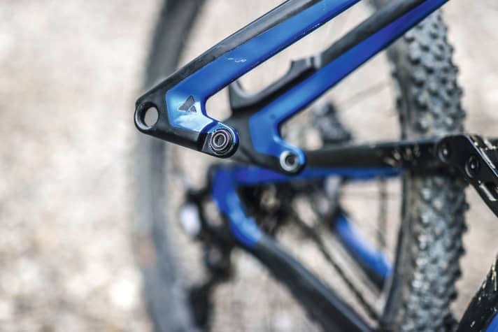   Bulls Wild Ronin: Im Horst Link ist pro Seite nur ein Lager verbaut. Bei unserem Testrad weitete sich der Lagersitz so, dass die Sitzstrebe getauscht werden musste.