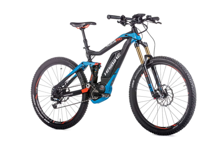   The Haibike Xduro Allmtn Pro is a stylish, playful trail bike that offers experienced riders great fun potential thanks to its super suspension.