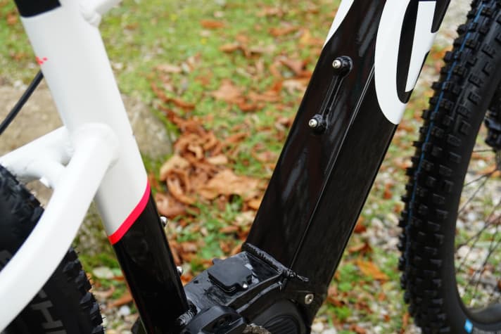   The hardtails offer space for two bottle cages - something very few e-MTBs offer.