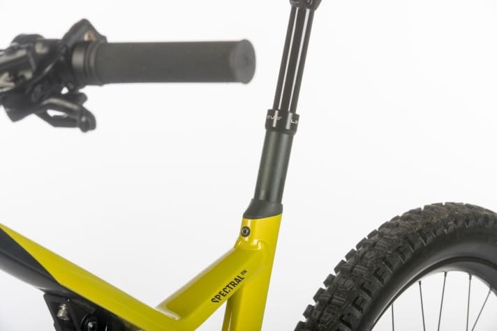   Nice detail: the integrated saddle clamp.