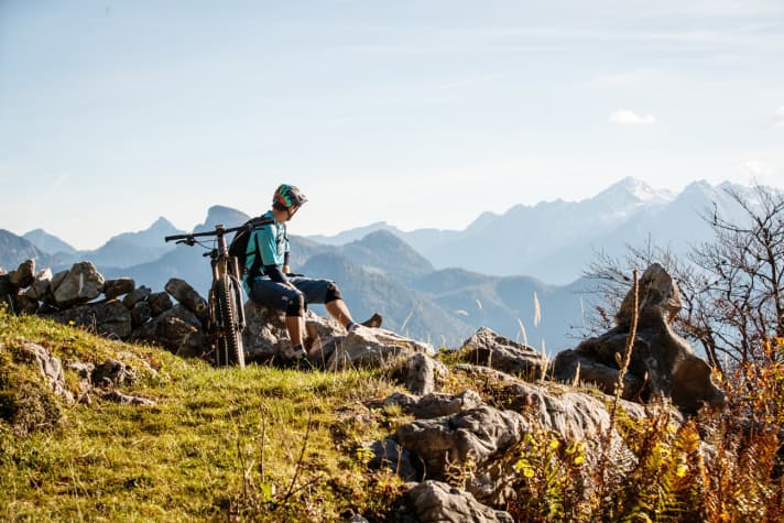  Zeit zum Innehalten und Genießen bleibt auch bei 1400 Höhenmetern dank E-Bike genug.