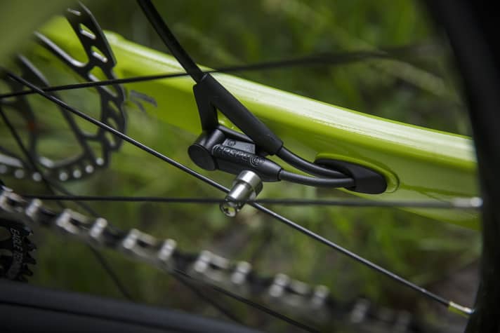   Classic Bosch speed sensor with spoke magnet.