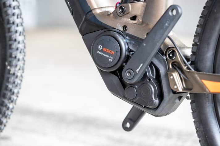   Scott has fitted a Bosch Perfomance CX to the new Strike eRIDE.