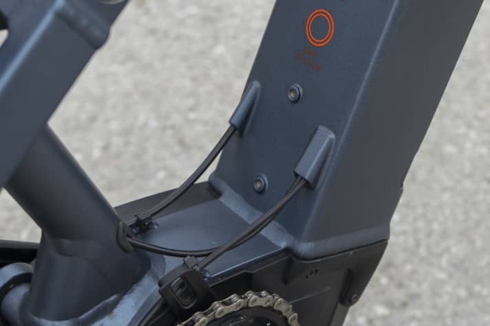   Alle neuen Nox Hybrid E-MTB-Modelle bieten Platz für einen Flaschenhalter.