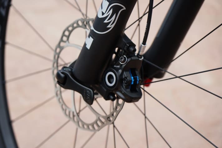 Smooth-running and powerful: Hydraulic disc brakes are the first choice for delicate children's hands and are standard equipment on VPace.