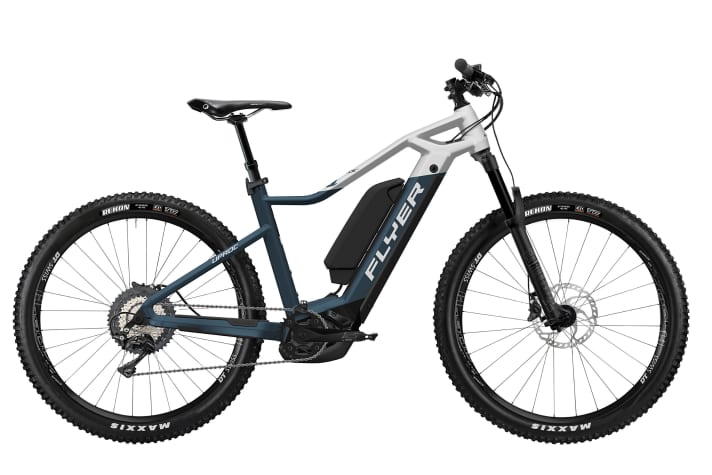  Das Hardtail Uproc1 bietet den günstigeren Einstieg in die E-MTB-Welt und kommt mit Shimano-XT-Komponenten, Bosch-Motor und Dual Battery Option. Ab 3999 Euro.