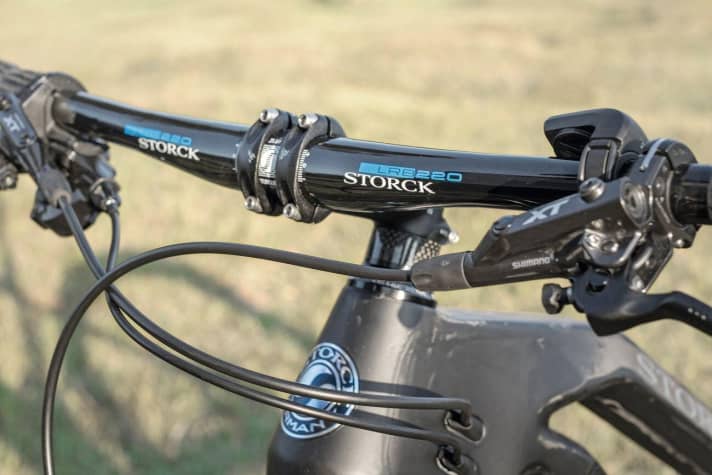   Storck relies on its own carbon handlebars and can also score points with a clean cockpit.    