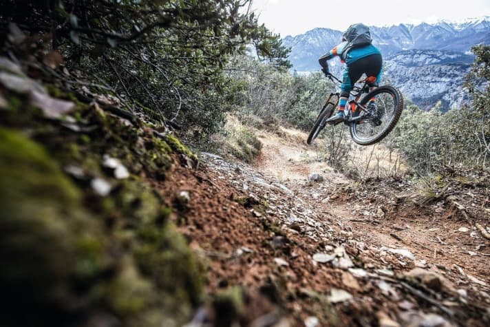   Lapierre E-Zesty with Fazua: Downhill, the bike is really fast and very manoeuvrable.