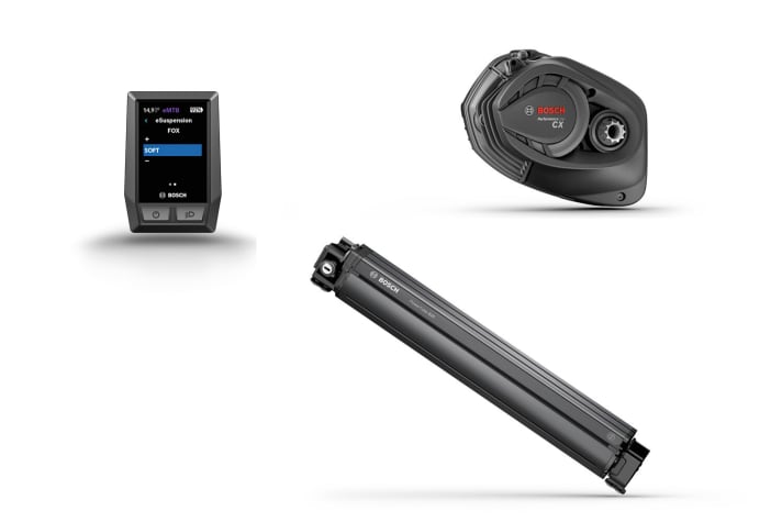    Bosch Performance CX New motor, new battery, new display - with Generation 4 of the Performance CX system, Bosch wants to raise the bar for high-end drives. The centrepiece is the significantly slimmed-down motor, without an upstream gearbox and a 625 watt-hour Intube battery. The new Kiox display replaces the outdated Intuvia display.