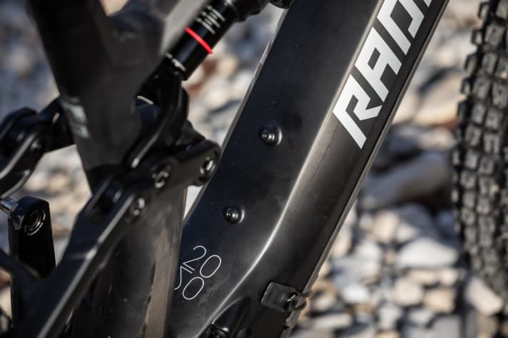 The engineers have left space for a bottle cage in the frame design. Touring bikers will be delighted.