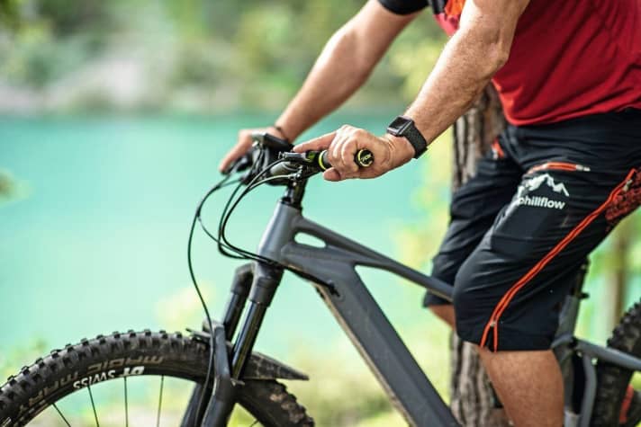   Bild 2 - Zu hoch eingestellte Bremshebel bereiten oft Probleme.