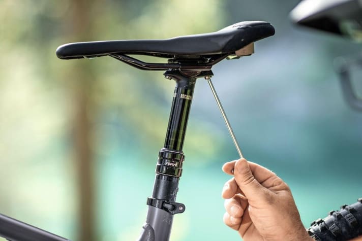 Move the saddle: There is often a scale on the saddle frame that you can use as a guide.