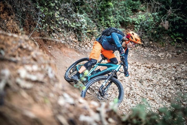   Schotterwege und moderate Trails – hier fühlen sich die Hardtails wohl. Wird es zu ruppig, sehnt man sich eine Vollfederung herbei. 