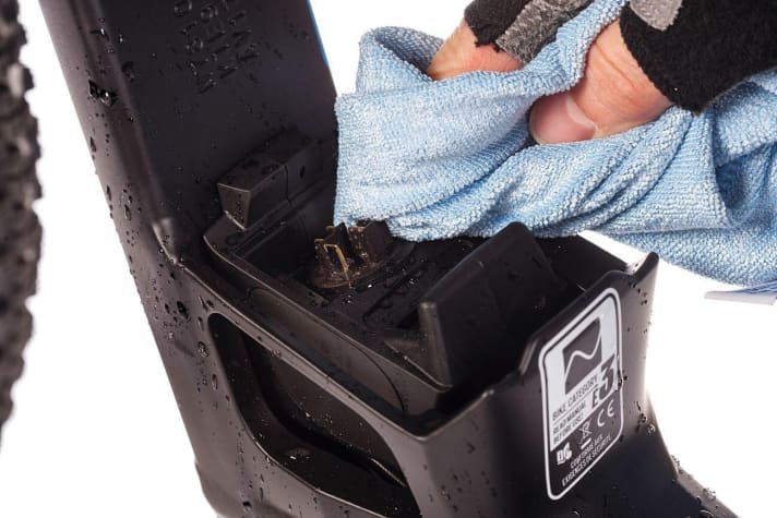   Mikrofaser zum Trocknen der Kontakte