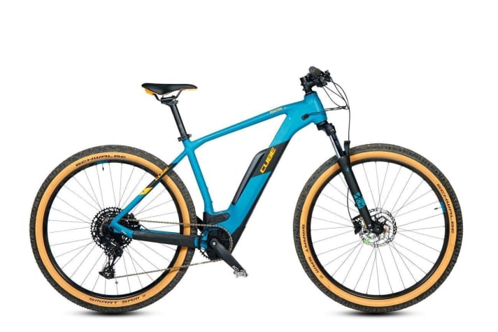   Cube Reaction Hybrid Pro: 2399 euros, 23.3 kilos, Bosch Performance Line CX Gen4, 500 Wh, 29".
