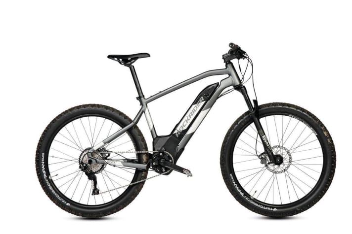   Rockrider E-ST 900: 1999 euros, 22 kilos, Brose Drive T, 504 Wh, 27.5".
