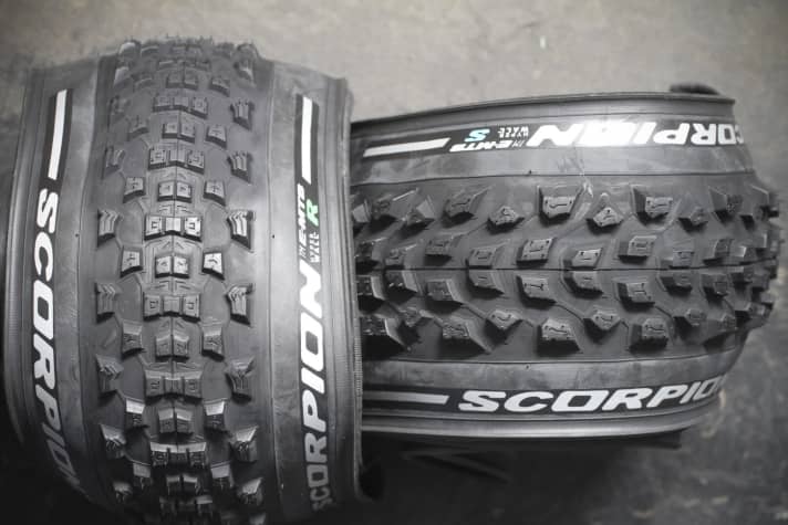   Die Scorpion E-MTB Reifen sollen den idealen Kompromiss finden. Stabil, griffig und trotzdem nicht zu schwer.