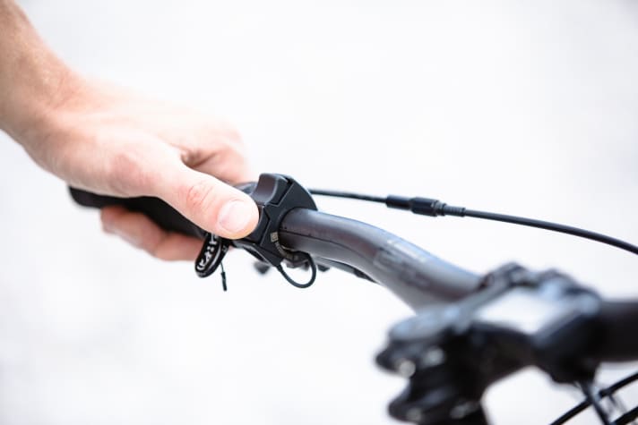   The dimples in the slightly larger buttons are designed to give the rider more feedback and control, making the shifter even more intuitive to operate.