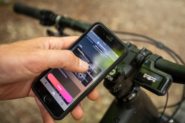   The most exciting tool in the new E-Tube app: the extended setting options for the support levels.