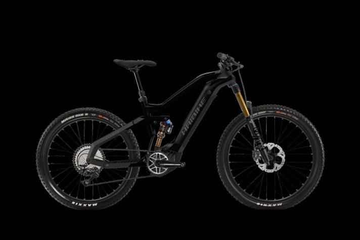   The Haibike All Mtn 7 is also available in a subtle black colour in addition to the tested version.