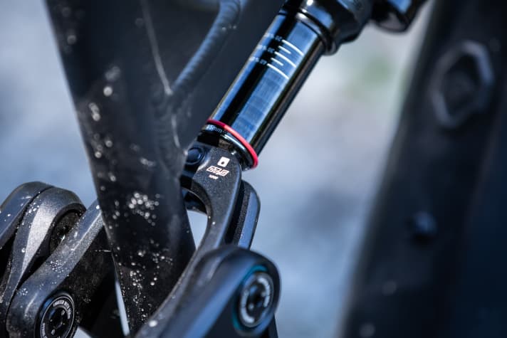   The adjustment on the shock mount allows you to adjust the steering and seat angle as well as the bottom bracket height.