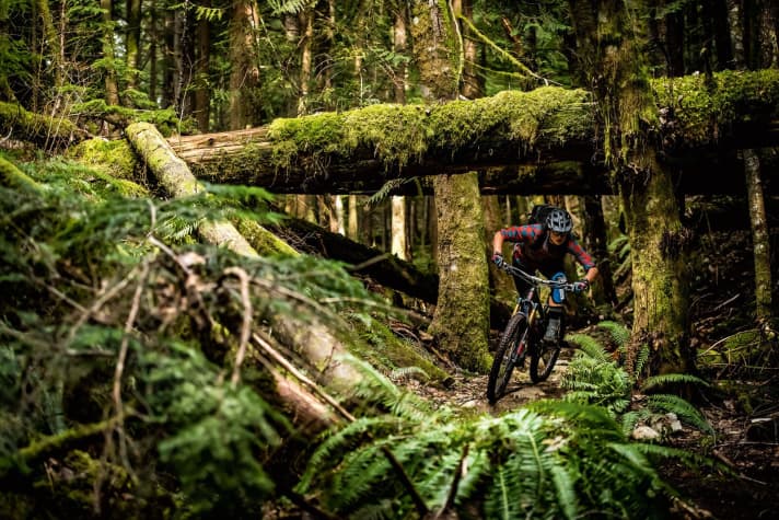   Everyone always talks about Whistler, but the real trail paradise is Squamish. Steffi Marth is certain of that. Thanks to the nearby Pacific Ocean, the climate is mild even in winter.