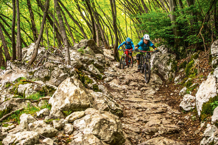   Gardasee - Lago - Bella Italia: Die verblockten Trails sind geliebt und gehasst gleichzeitg.