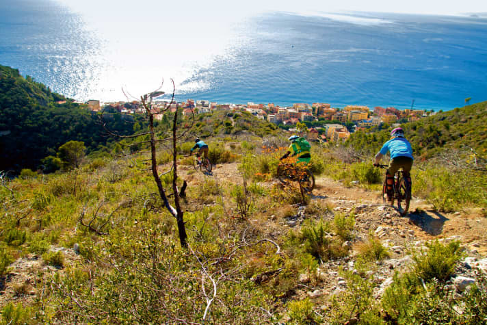   Finale Ligure has overtaken Bolzano and scores with its flow trails.