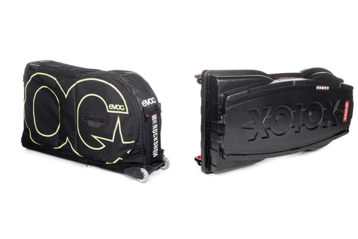   Hard vs soft case duel: Evoc (left) vs B-Box