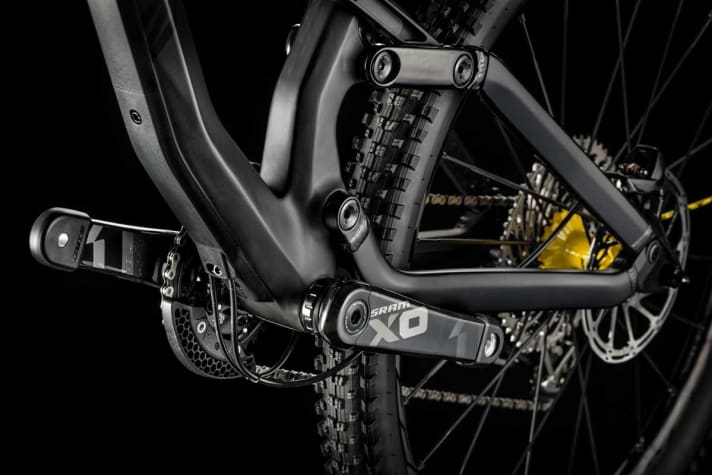   For the rear triangle, designer Moritz Ströer has integrated the kinematics from the Big Bike Sender.