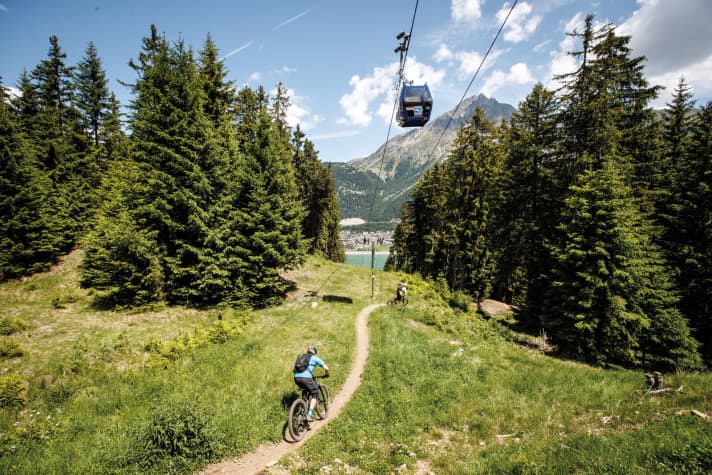  Bikepark 3-Länder-Enduro-Trails, Reschenpass 