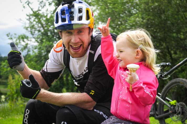   Danny MacAskill travelling in Scotland with Daisy
