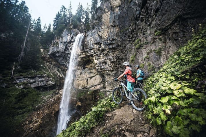  Stop and marvel: at St John's Falls on the Stoneman Taurista.