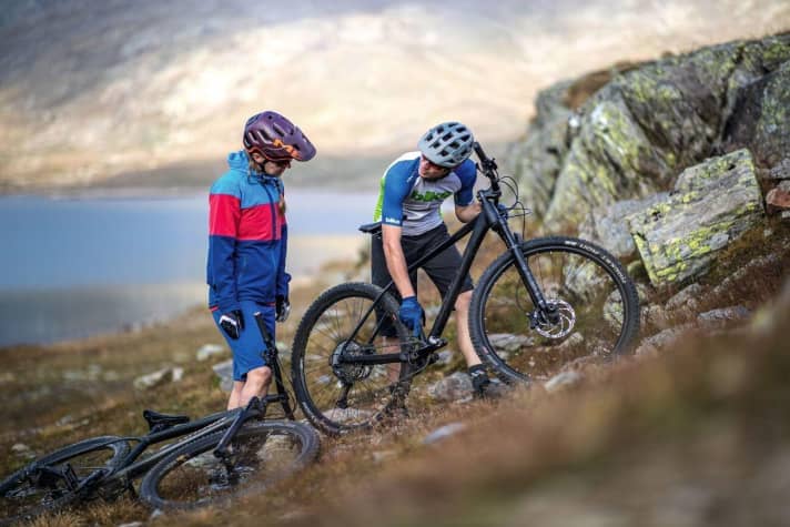   The light-footed acceleration, the low rolling resistance of the tyres and the direct propulsion without a bobbing rear end give hardtails the wonderful feeling that things are moving forward!