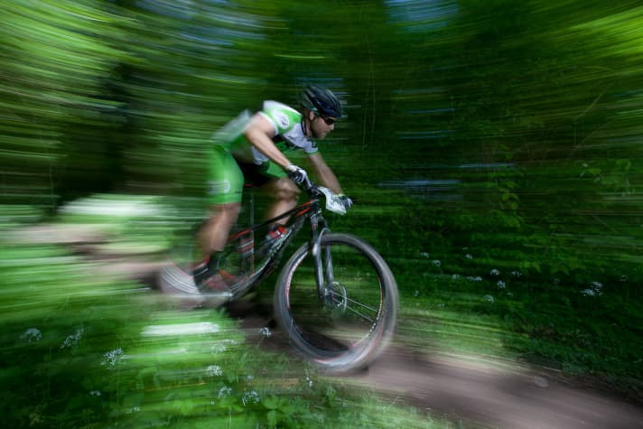   Beim ersten Test des neuen Centurion Backfire Carbon 29 auf der Mitteldistanz beim Marathon in Singen.