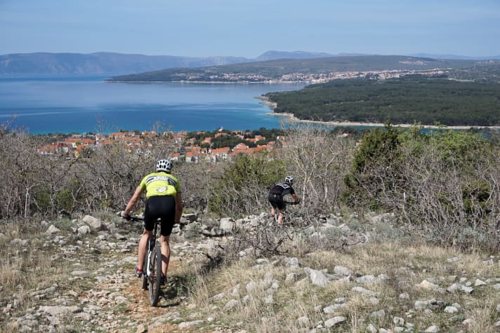   Steil, steinig und steil: Die Etappe auf Krk verlangte den Fahrern alles ab.
