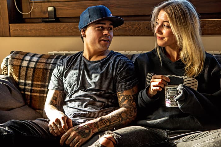   "Now I can even spend an evening on the couch," says energiser Andreu. Which is also thanks to his German girlfriend Lisa.