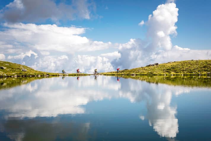   Your own reflection in Lake Falkomai.