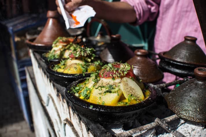   Köstliches Essen mit exotischen Gewürzen