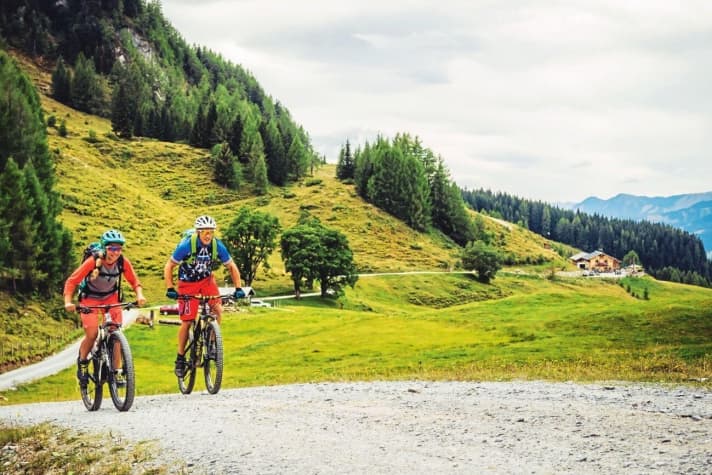   On the way from the Kögerlalm back to the Gastein Valley, you first have to overcome a small saddle.