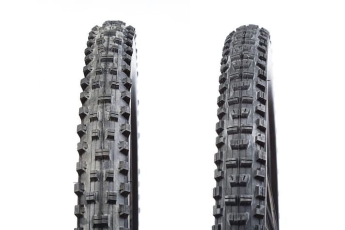   Maxxis Shorty (left) + Minion DHR2 (right) 27.5 x 2.3