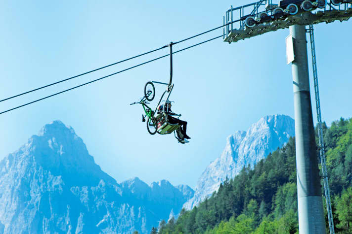   Just a stone's throw from Austria: the Kranjska Gora bike park is also popular with Carinthian freeriders.