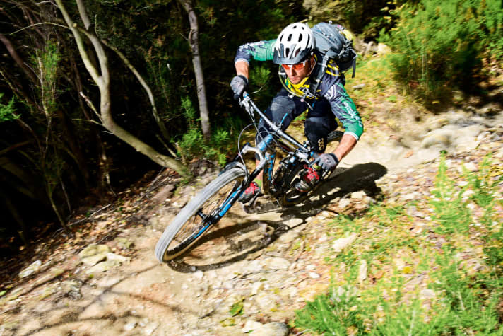   Die Trails, die für die EWS angelegt werden, sind vor Rennen hochgeheim. Danach: freie Fahrt!