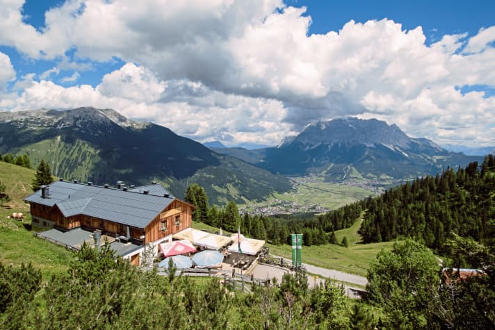   At the Wolfratshauser Hütte, landlord Werner cooks regional and exotic dishes to a high standard.