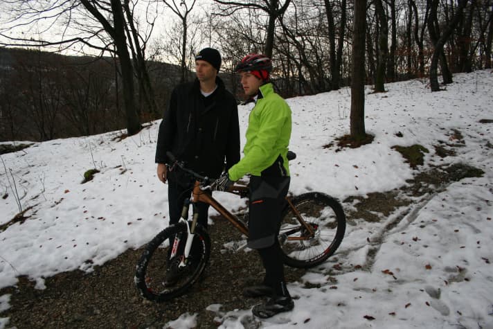   Testredakteur Stefan Loibl bei der Testsession